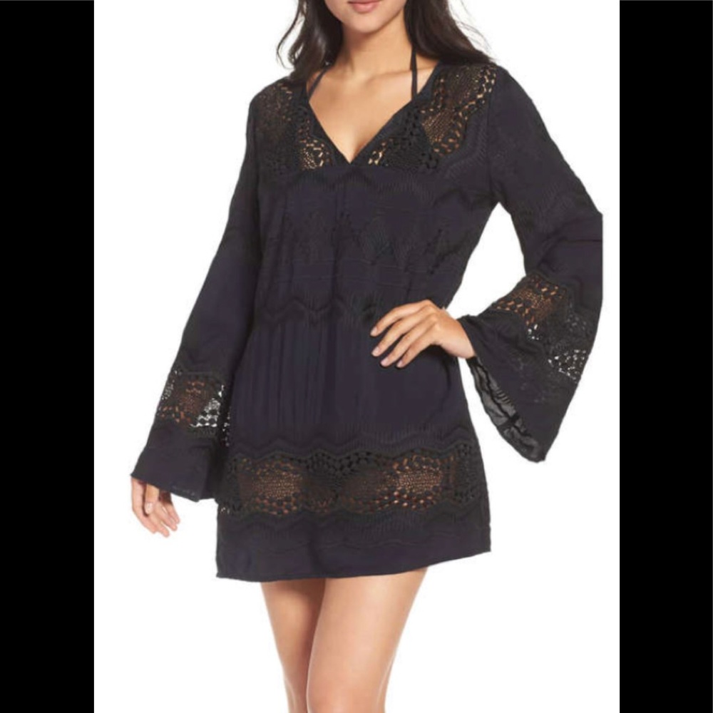 La Blanca swimwear black cover up NWOT